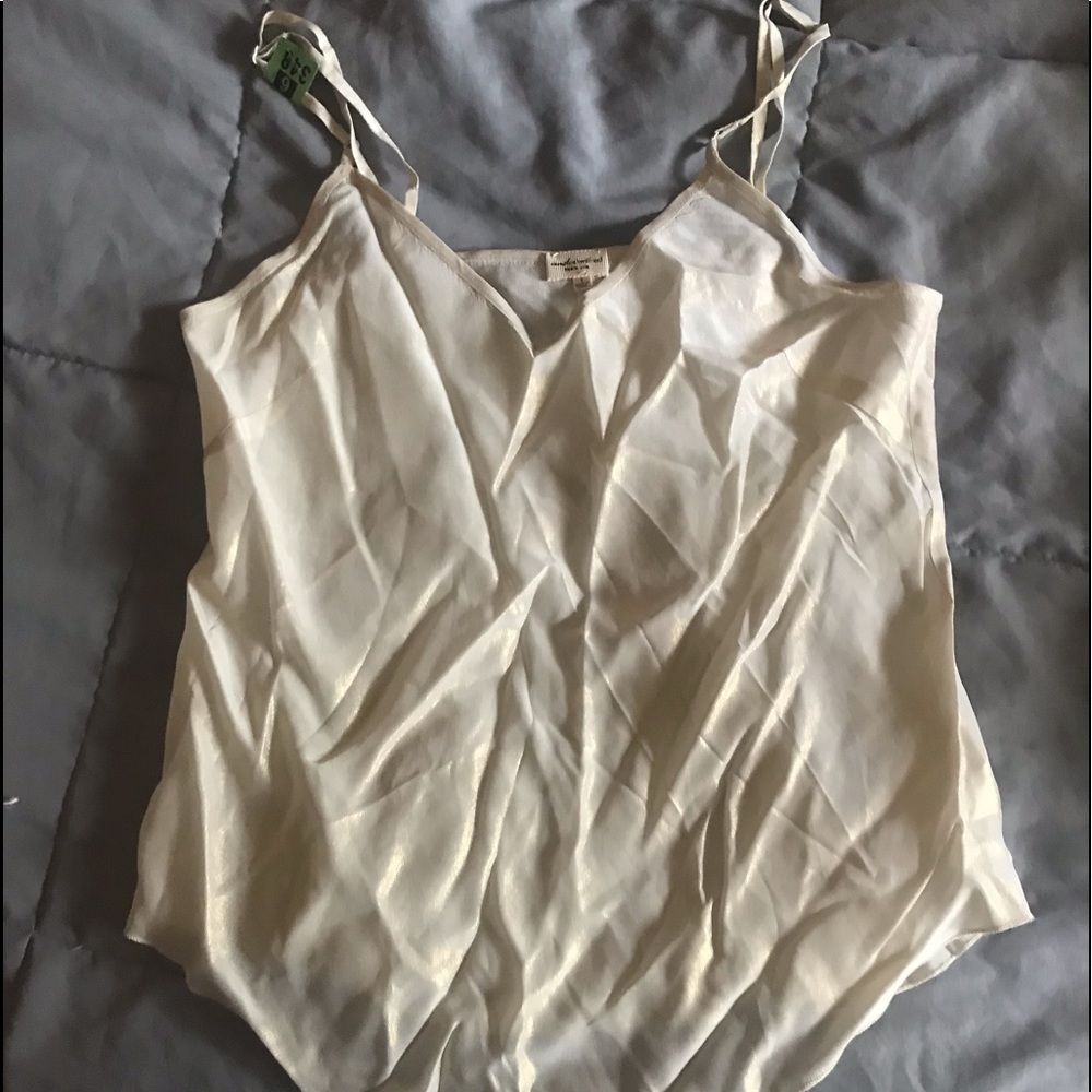 See through white glitter blouse